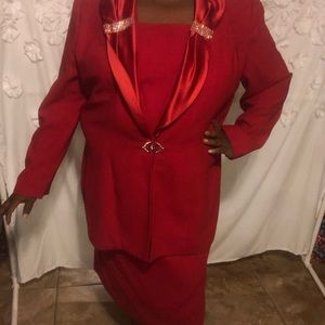 Two piece Red suit